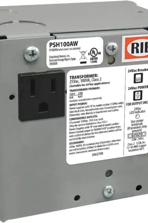 Factory Price RIB PSH100AW Functional Devices Single 100 VA Power Transformer UL Class 2 (5x5x5 Inches)