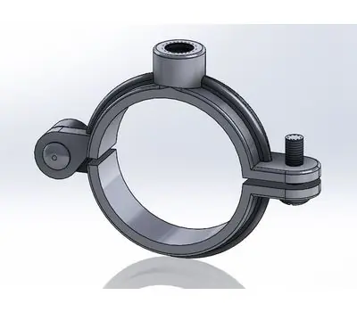 Empire 41H040 4 in. Black Malleable Iron Split Ring Hanger Final Sale