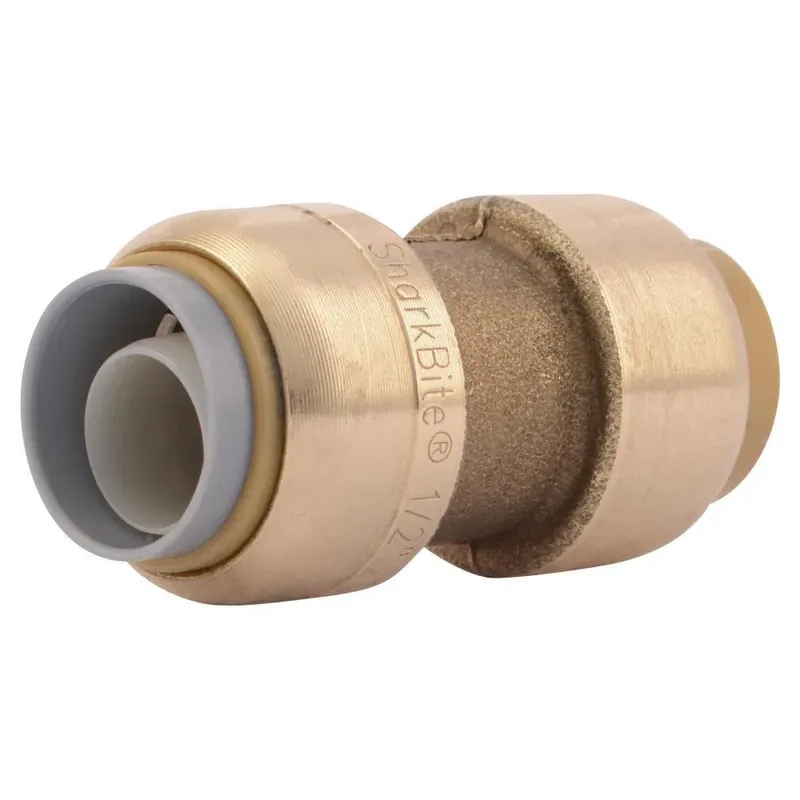 Genuine SharkBite U4008LF 1/2 in. Push Brass Press Coupling