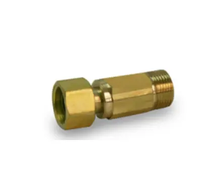 Certified Everflow 73438-NL 3/8 in. Female x 1/4 in. Male Brass Easy Connect Supply Adapter with Nut