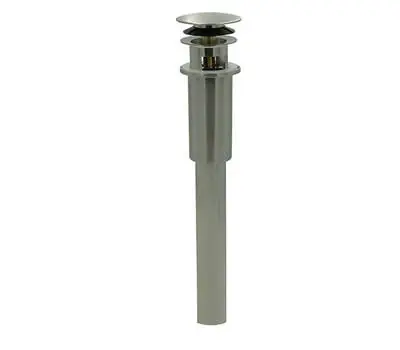 Mountain Plumbing MT745-3/CPB Polished Chrome Brass Dome Style Round Lavatory Drain with Overflow Price Drop