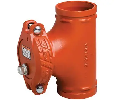 Latest Victaulic F030V20P00 QuickVic 3 Inch Orange-Coated Ductile Iron Grooved Tee