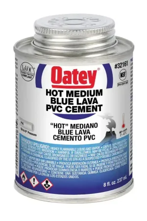 Crafted Oatey 32162 Blue Lava PVC Cement Low VOC Medium Body 16 oz.