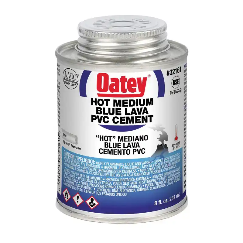 Crafted Oatey 32162 Blue Lava PVC Cement Low VOC Medium Body 16 oz.