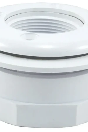 Super Sale Custom Molded Products 25522-100-000 Vinyl Pool I/O Fitting 1.5 x 1.5 inch Socket White
