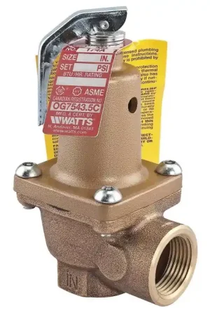 Deal WATTS 0274934 Water Pressure Relief Valve 1 inch 30 PSI