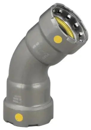Hot Deal Viega 25241 MegaPressG 45 Degree Elbow Carbon Steel 1 Inch Press Connection