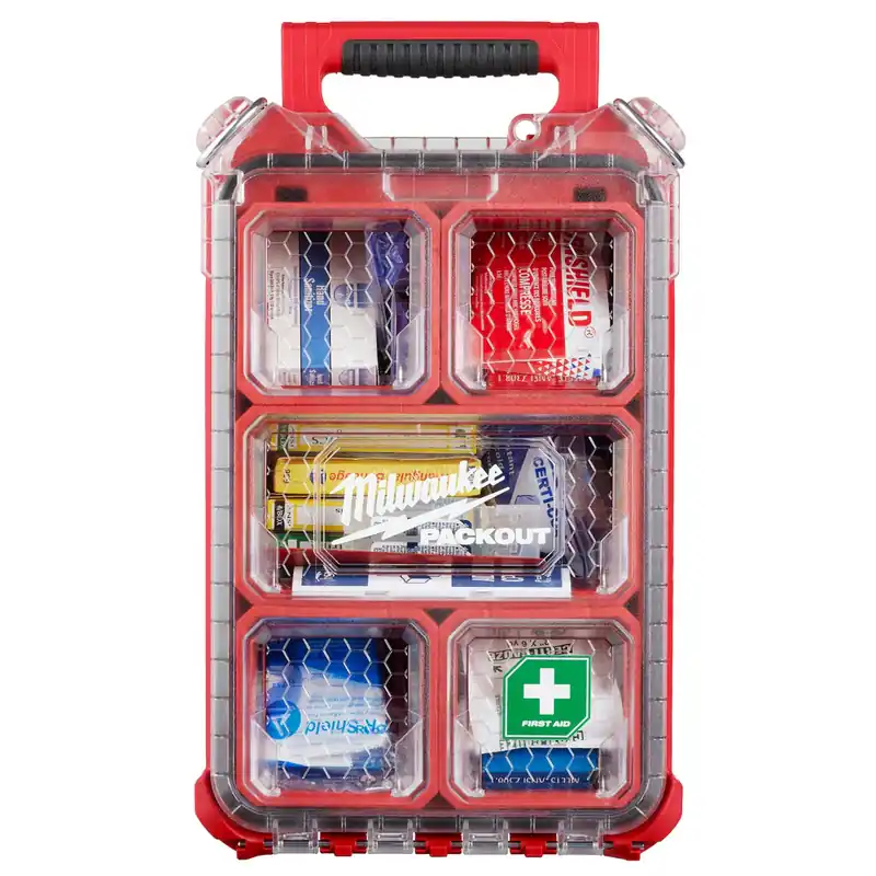 Special Offer Milwaukee 48-73-8435C PACKOUT Compact First Aid Kit - 79-Piece Essential Medical Supplies