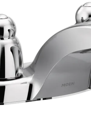 Moen 4925 Chateau Two-Handle Low Arc Bathroom Faucet Chrome (SIZE .5) REPLACEMENT 4925 Factory Price