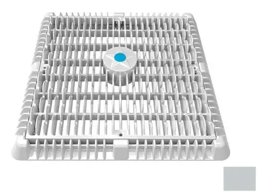 AquaStar WAV12WR103 12 Square Wave Suction Outlet Cover with Vented Riser Ring Must Have