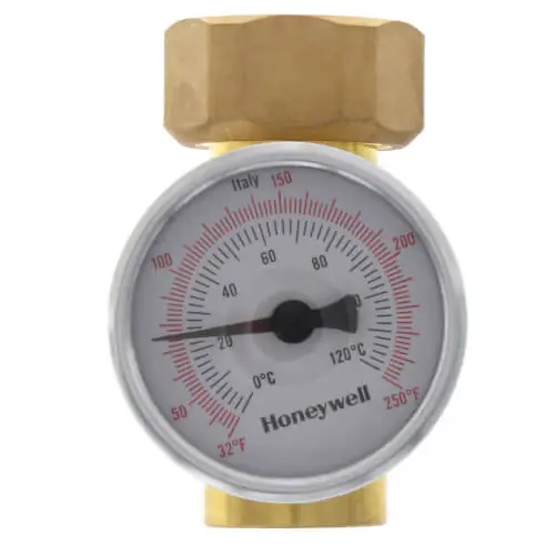 Resideo AM1-TG101-US-LF 3/4 Temperature Gauge Tail Piece with Sweat Connection Same Day Shipping