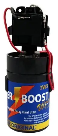 Budget Supco 3W3 208 to 277 VAC, 4 to 5 HP, 3-Wire, Mechanical Potential Relay/Start Capacitor Combination