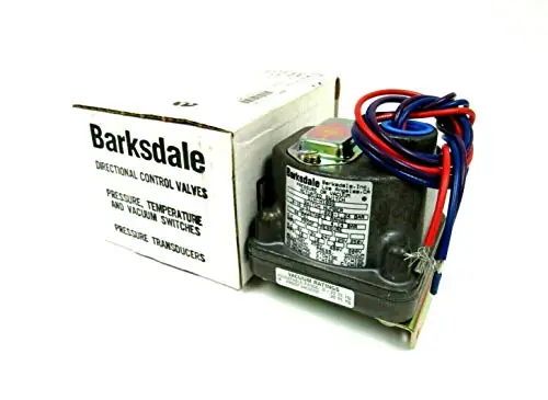 Barksdale D1H-H18SS Pressure Vacuum Actuated Switch 10A Adjust Range 0.4-18 PSI Diaphragm Pressure Proof Press 60 PSI Instant Buy