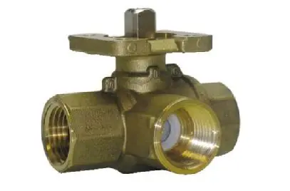Secure Checkout Johnson Controls VG1841BL+923GGA Three-Way Brass Ball Valve