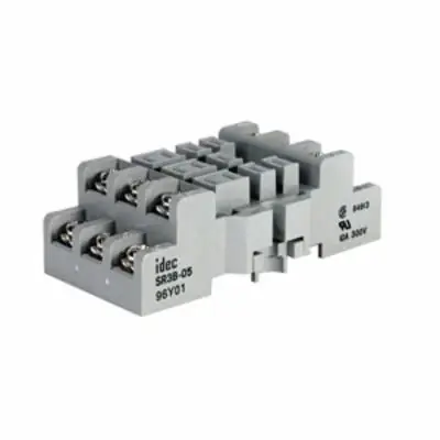 Secure Checkout IDEC SR3B-05 Relay Socket 250V 11 Pin Screw Terminal DIN Rail Standard
