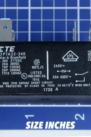 Same Day Shipping TE Connectivity T92P7A22-240 Relay 240V DPST-NO FlangeMount