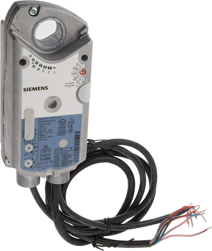 Next Day Delivery SIEMENS GEB164.1U MODULATING NON-SPRING RETURN DAMPER ACTUATOR 24V 132LBIN ADJUSTABLE