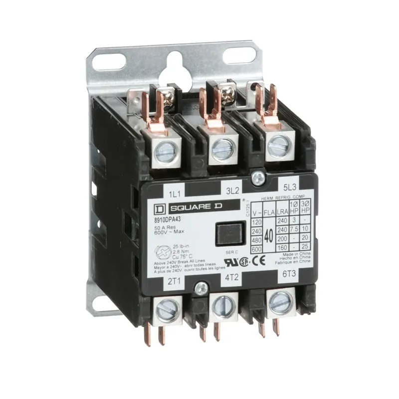 Seasonal Sale Schneider Electric 8910DPA43V04 3-Pole 40 Amp 277 VAC Contactor