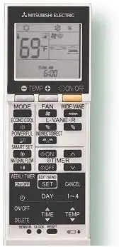 Discount Mitsubishi Electric E22T43426 Original HVAC Remote Control White