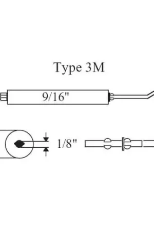 AUBURN E5-3M4-2PK TYPE 3M ELECTRODE 4 INCH 2PK Budget