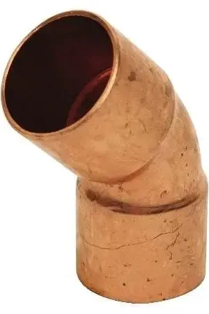 Mueller W03044 45 Degree Elbow HVAC Copper Fitting, C x C, 1 inch Today Only
